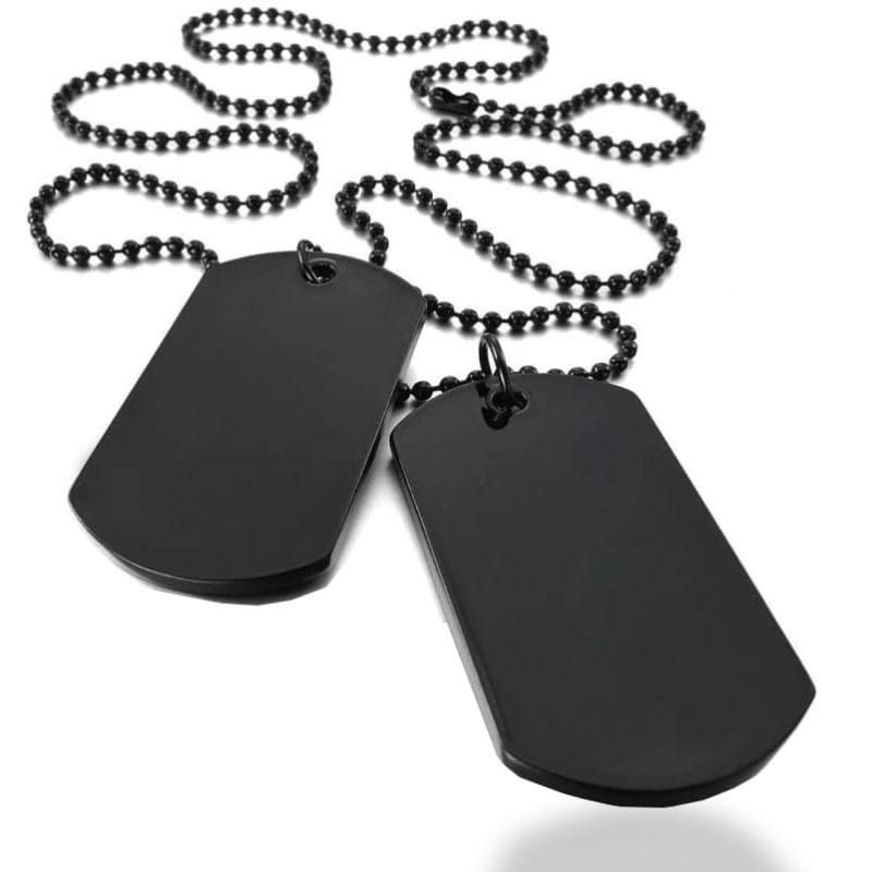 Placas militares negras