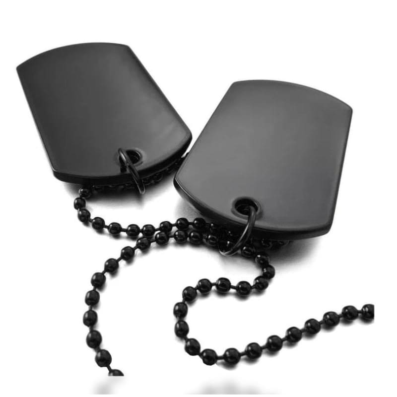 Placas militares negras