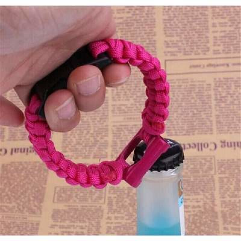 Pulsera supervivencia paracord amarilla