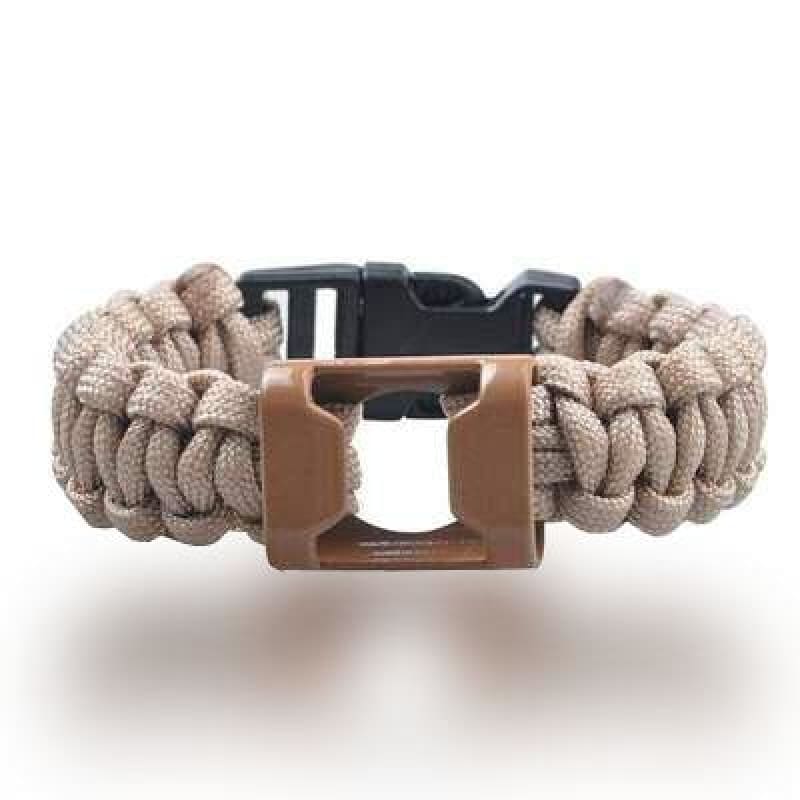 Pulsera supervivencia paracord amarilla