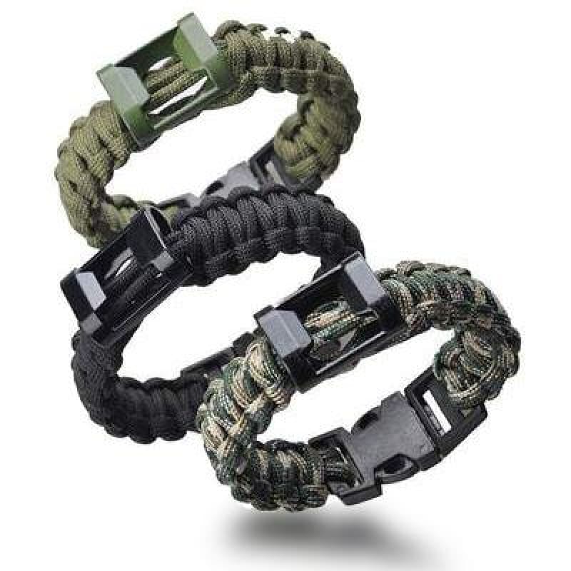 Pulsera supervivencia paracord amarilla