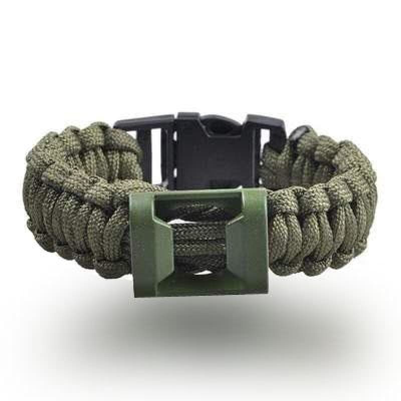 Pulsera supervivencia paracord amarilla