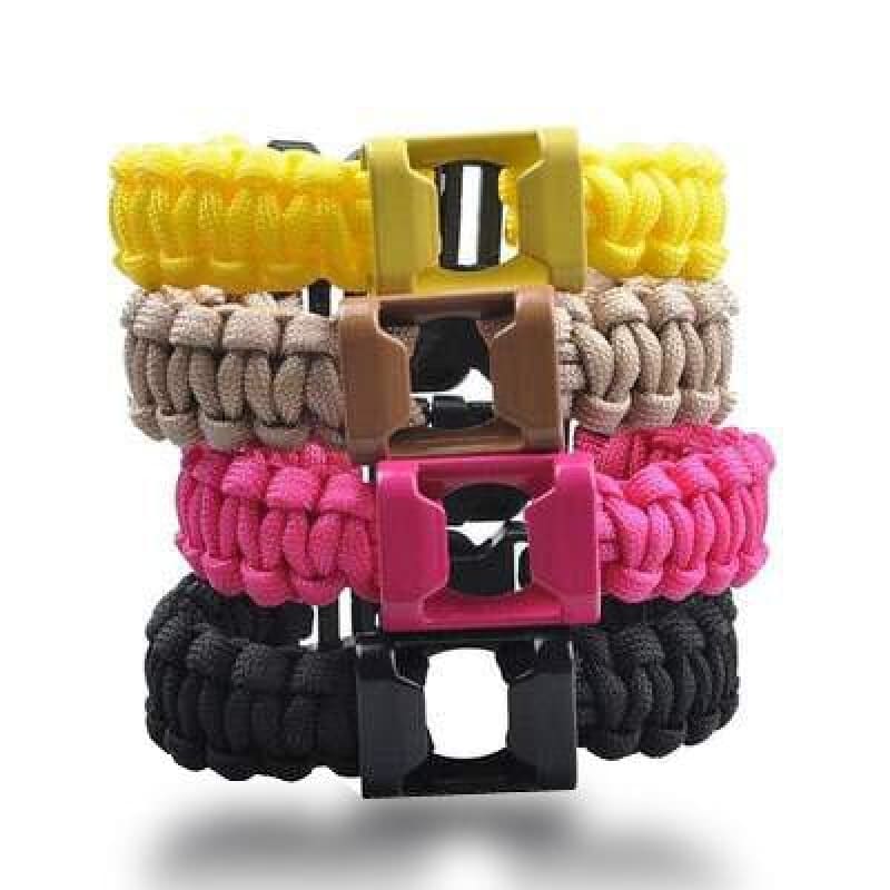 Pulsera supervivencia paracord amarilla