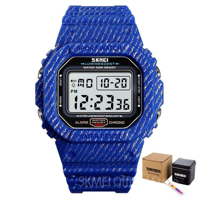 Reloj digital de estilo militar