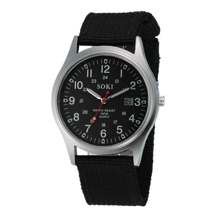 Reloj retro verde militar