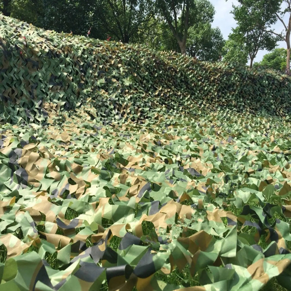 Rideau filet de camouflage