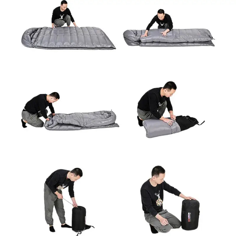 Sac de couchage double duvet