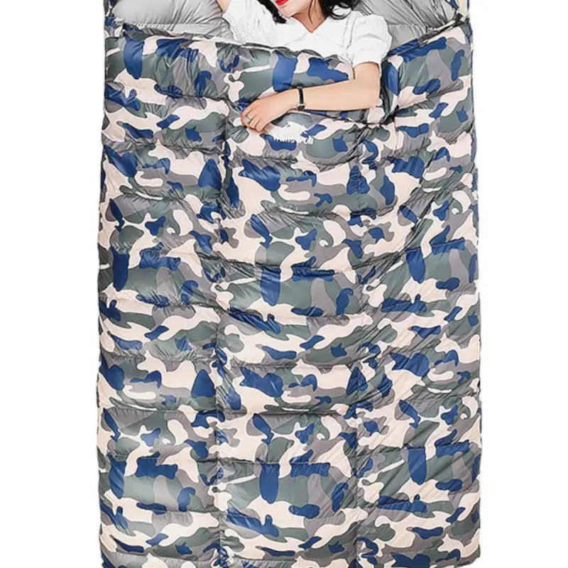 Sac de couchage double duvet