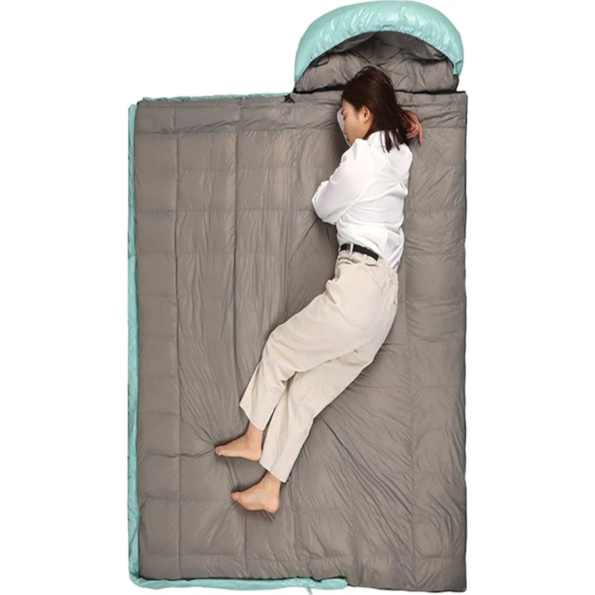 Sac de couchage rectangulaire duvet d’oie