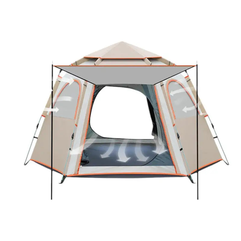 Tente camping ouverture automatique