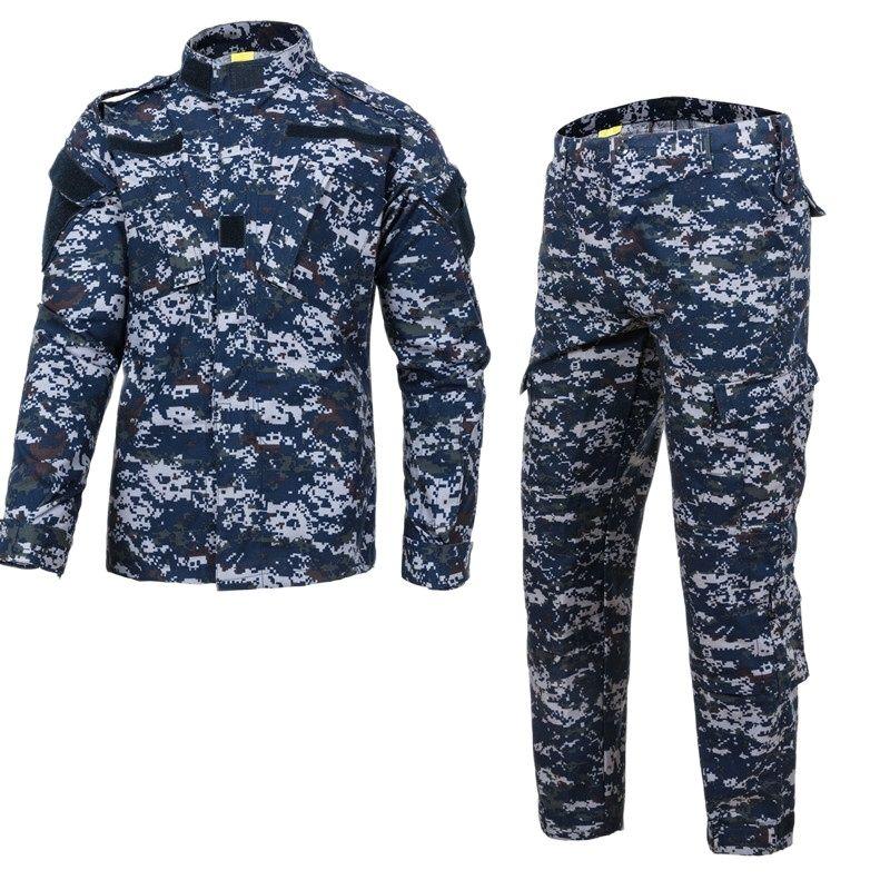 Uniforme militar camuflado azul