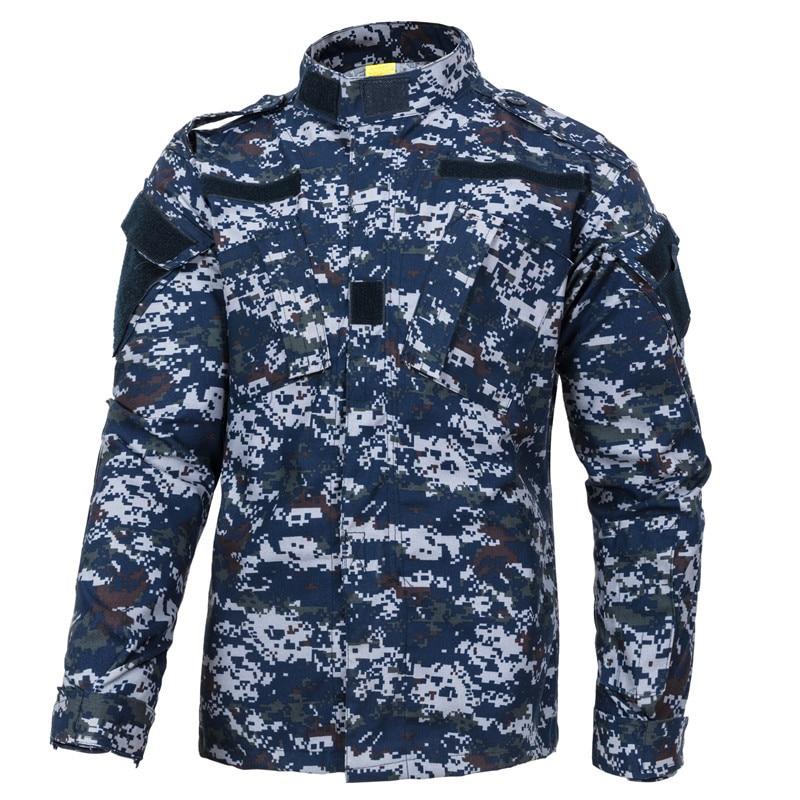 Uniforme militar camuflado azul