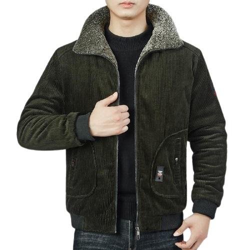 Verde chaqueta militar hombre