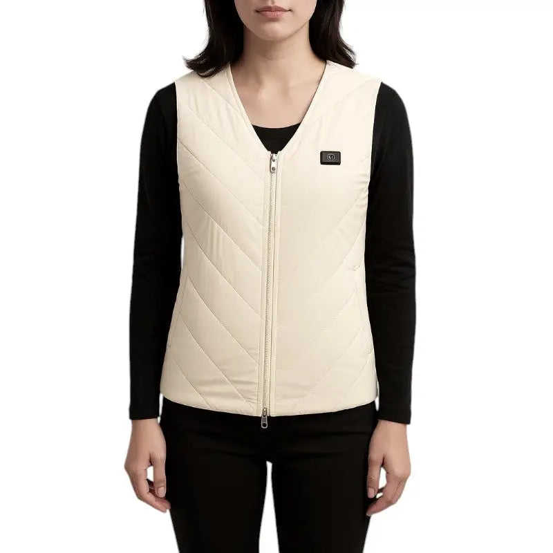 Gilet chauffant blanc