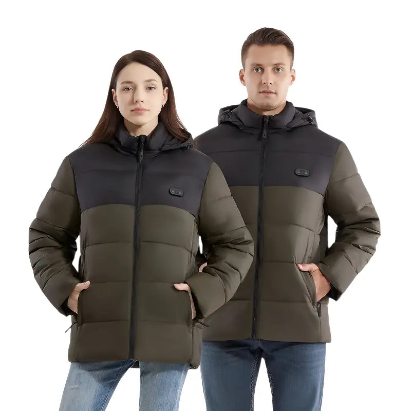 Veste doudoune chauffante