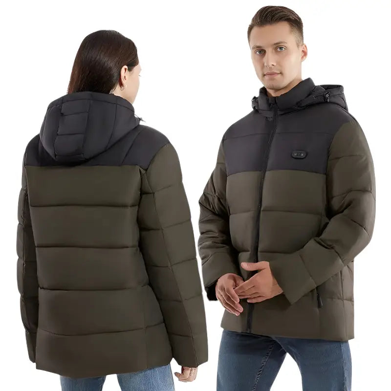 Veste doudoune chauffante