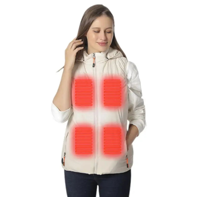 Gilet doudoune chauffant