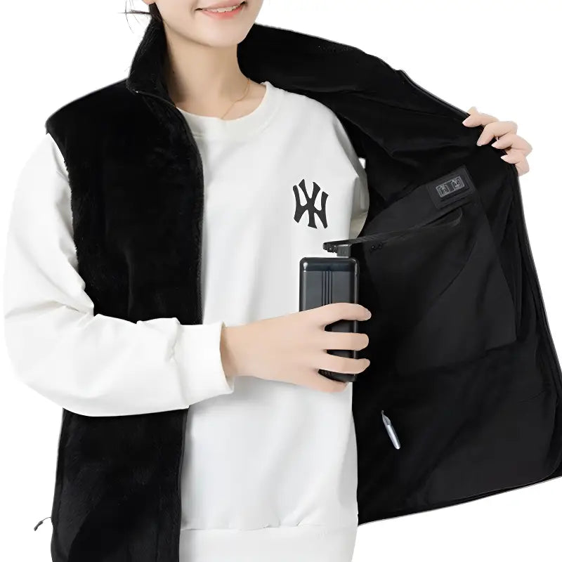 Gilet polaire chauffant