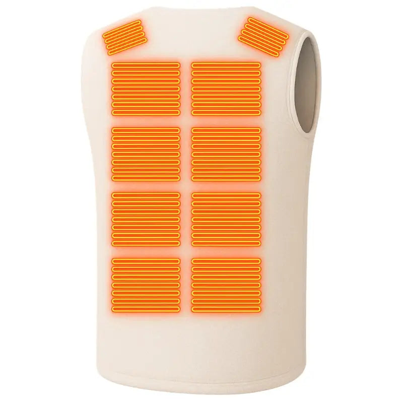 Gilet sans manche chauffant