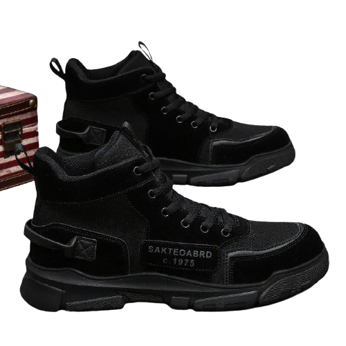 Zapatos negros hombres deportivos